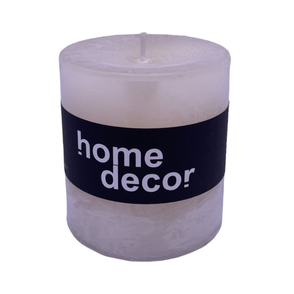 Vela Decorativa Crema 7X7.5Cm