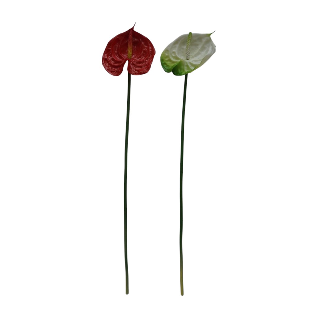 Flor Anthurium Artificial 65cm Surtido