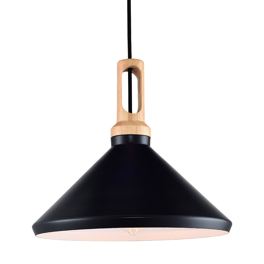 Lámpara Colgante Tipo Vintage En Negro