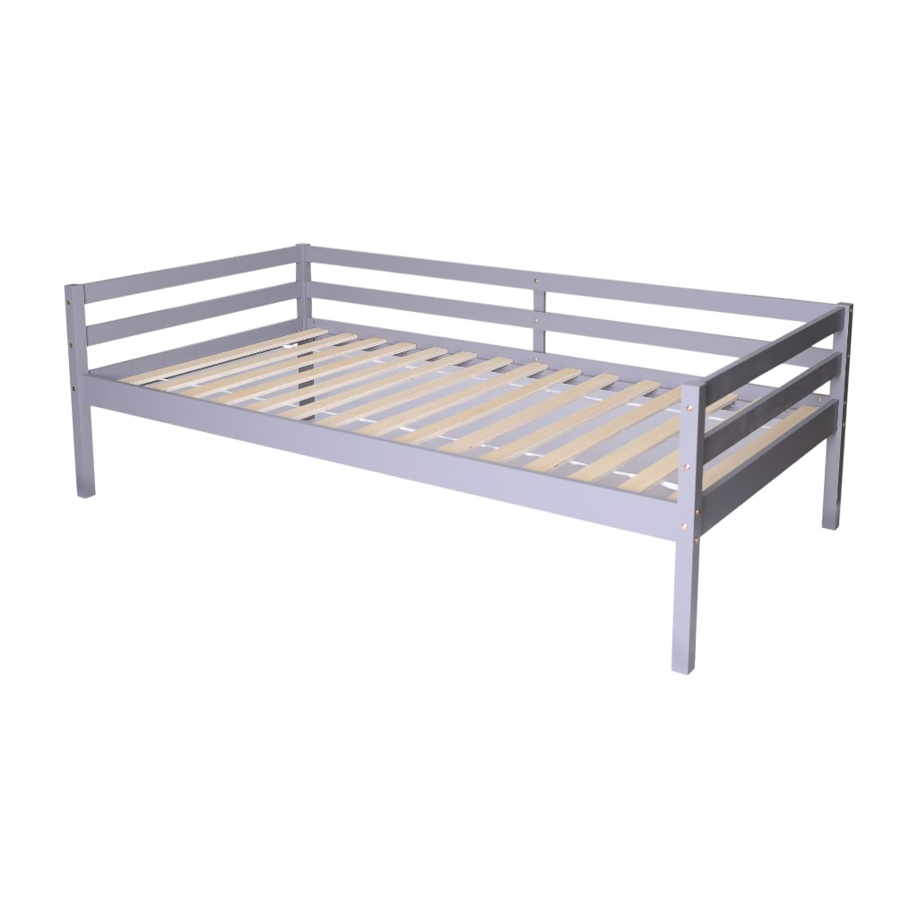 Base De Cama Individual Ting Gris 196X104X65Cm