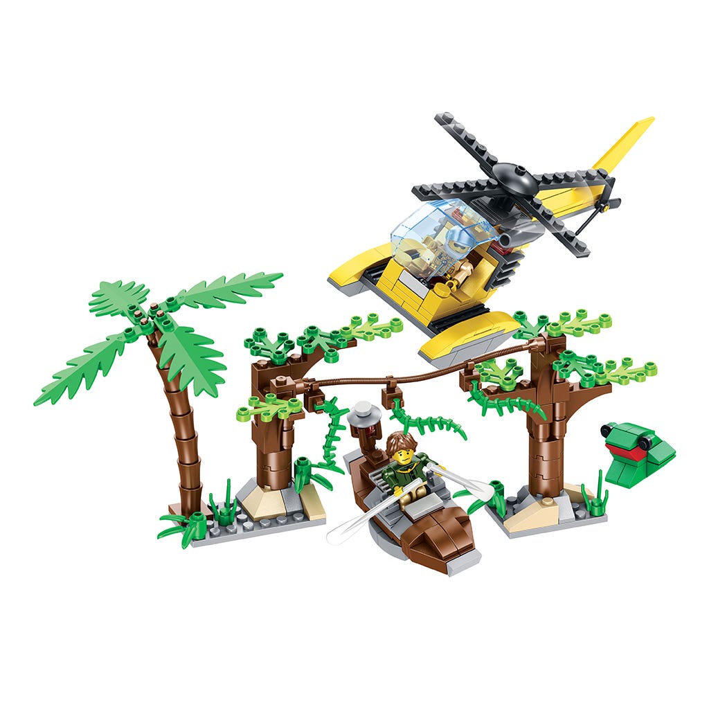 Bloques de bosque Build Me Up con 262 piezas