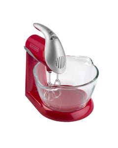 Batidora De Pedestal 250w Con Tazon Roja Black & Decker