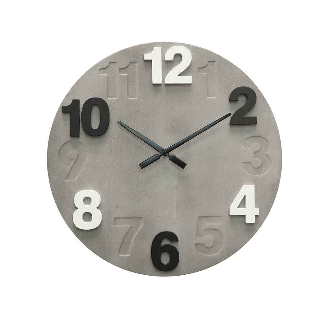 Reloj de pared decorativo gris 59X4X59CM