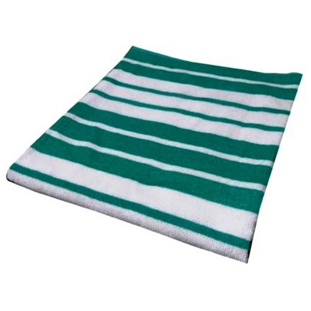 Toalla de playa dobbie estampado de rayas verde y blanco