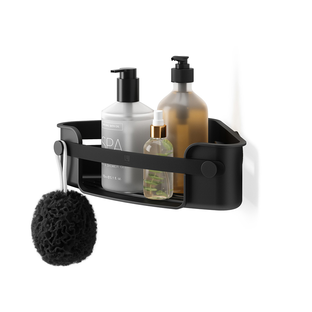 Esquinero De Baño Negro Umbra