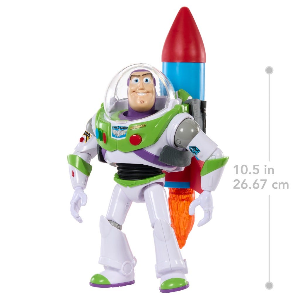 Disney Pixar Buzz Con Cohete 12"