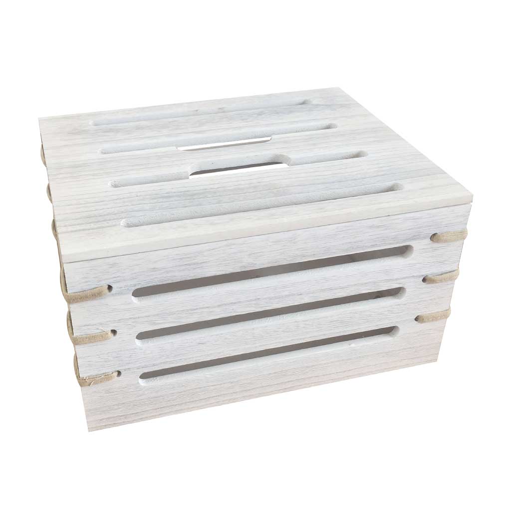 Cesta Blanca con Tapa