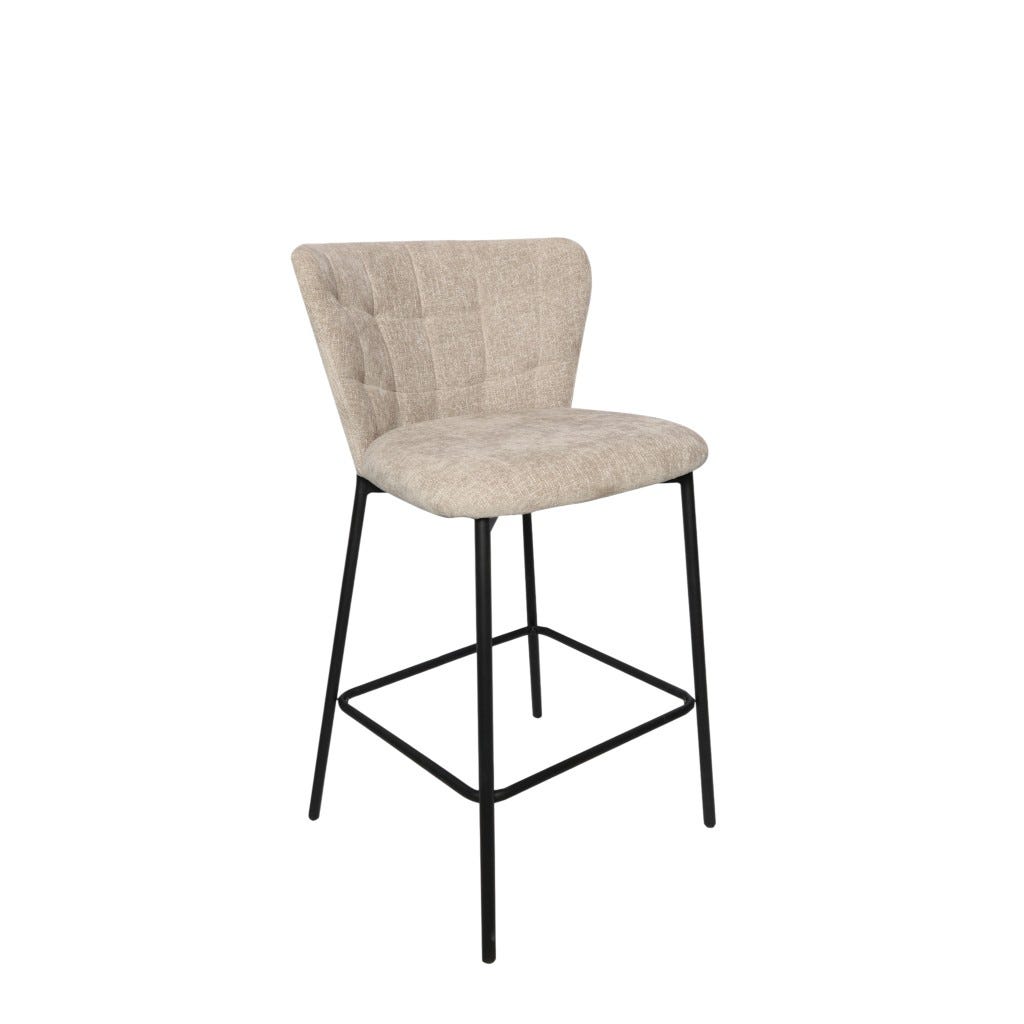 Silla De Bar Beige Copo 65.5X50X90Cm