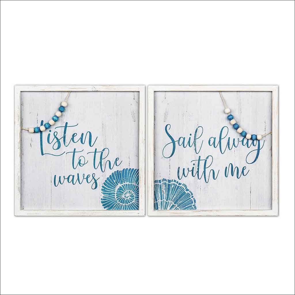 Cuadros Decorativos Marinos 40x40x2.5cm surtidos