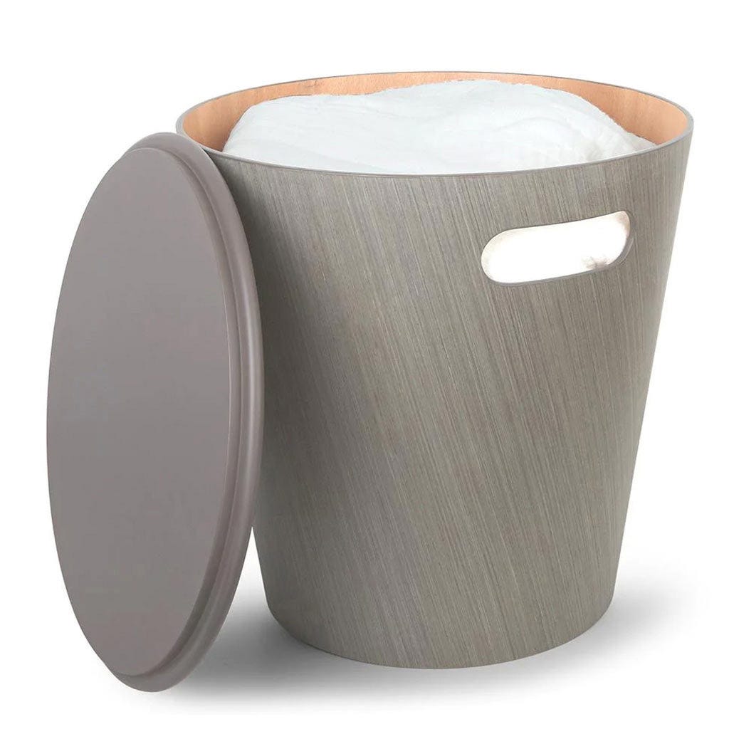 Taburete de Almacenamiento Gris