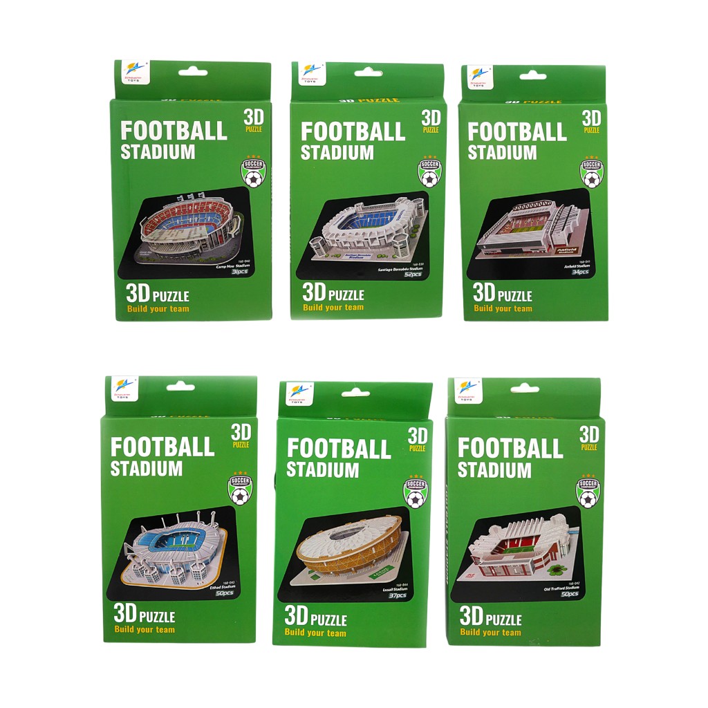 Rompecabezas 3D Estadio De Fútbol Surtido