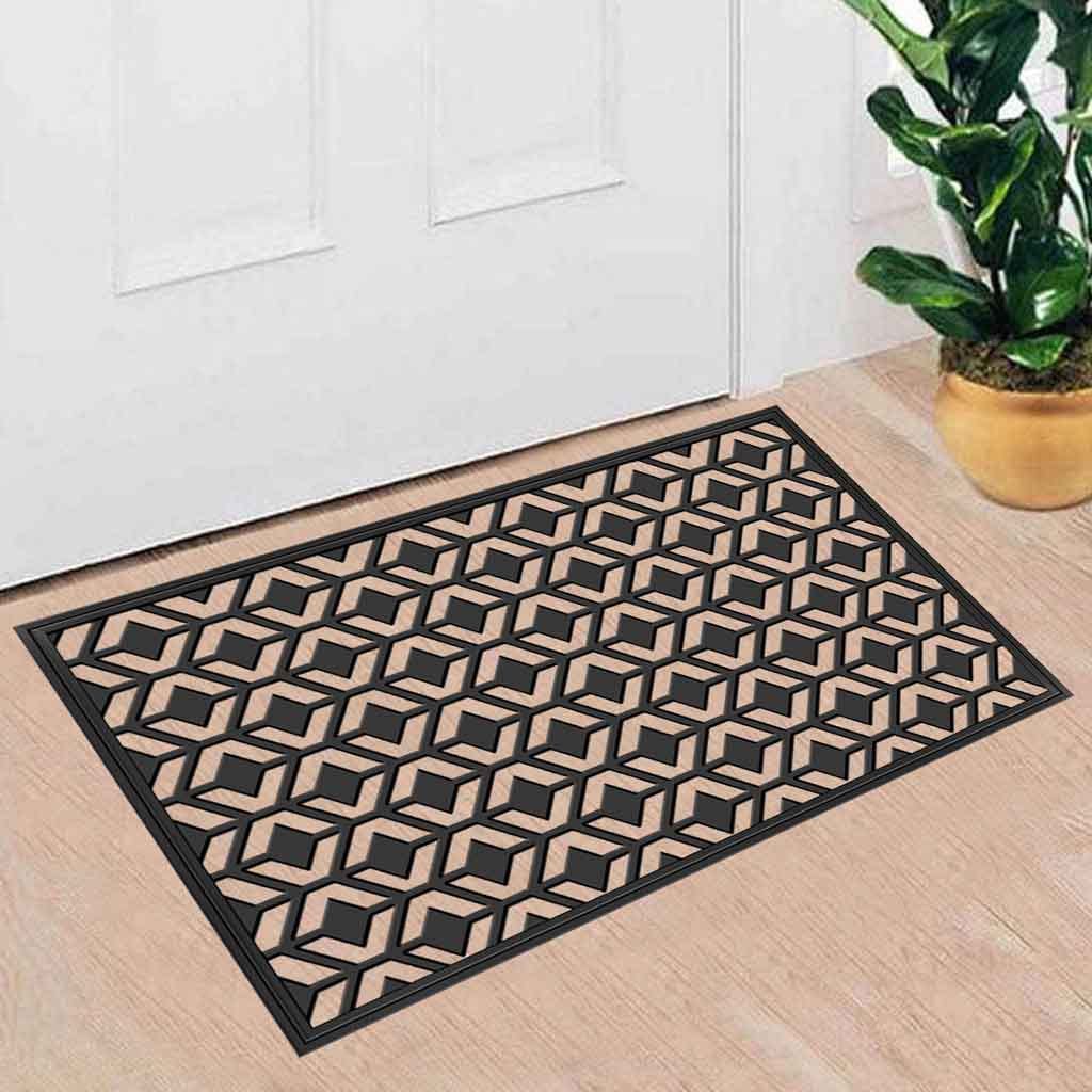 Alfombra De Entrada De Patrón Gráfico 40X60X0.1Cm