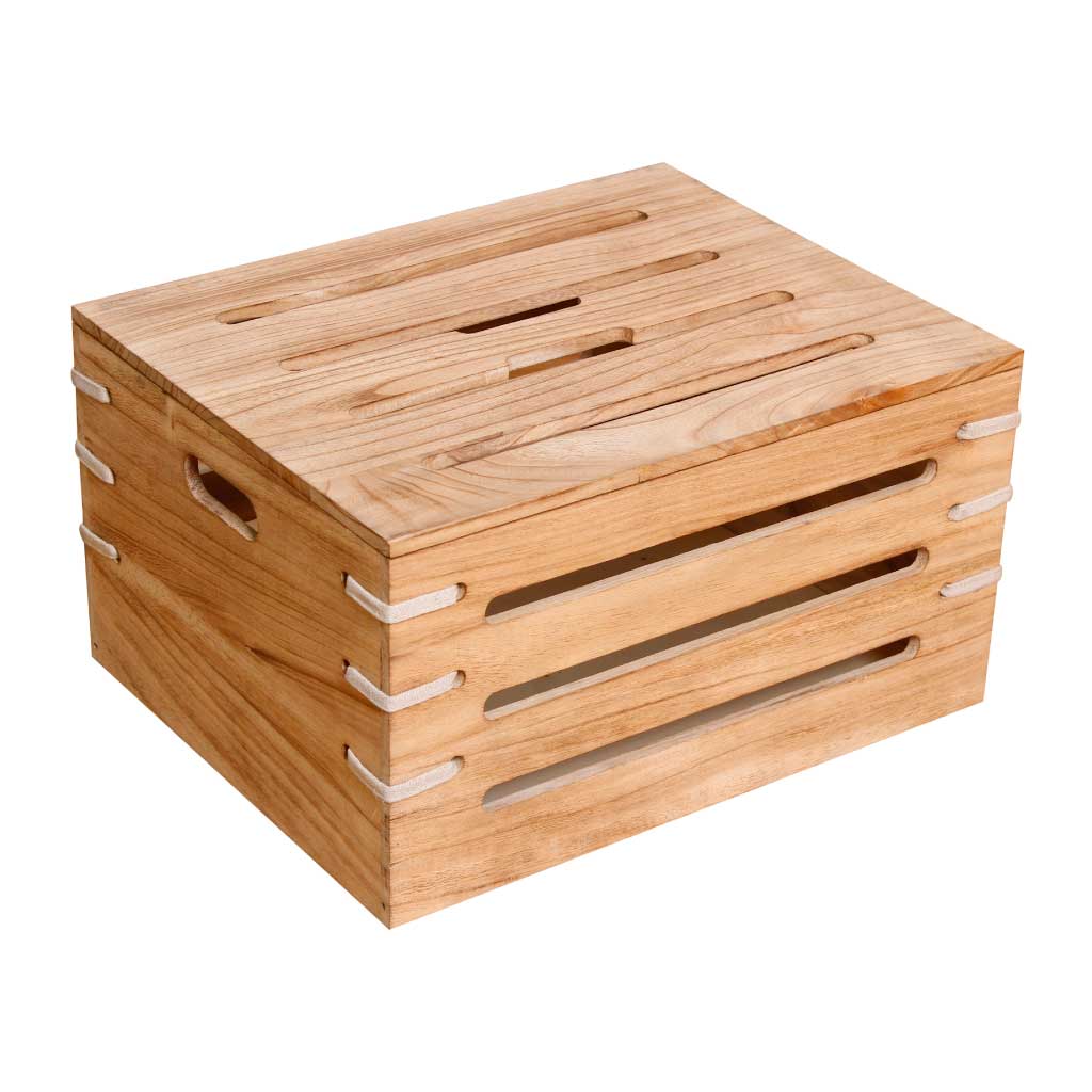 Cesta Beige con Tapa