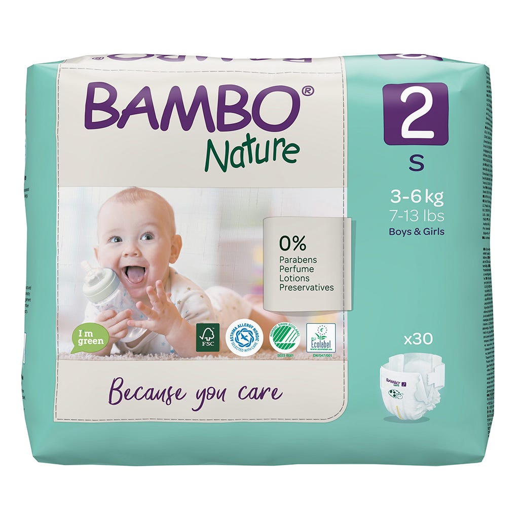 Pañal Bambo Nature Eco-Amigable Talla 2
