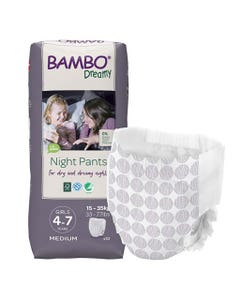 Pantalones de Noche para Niña Dreamy Bambo Nature 10 PCS