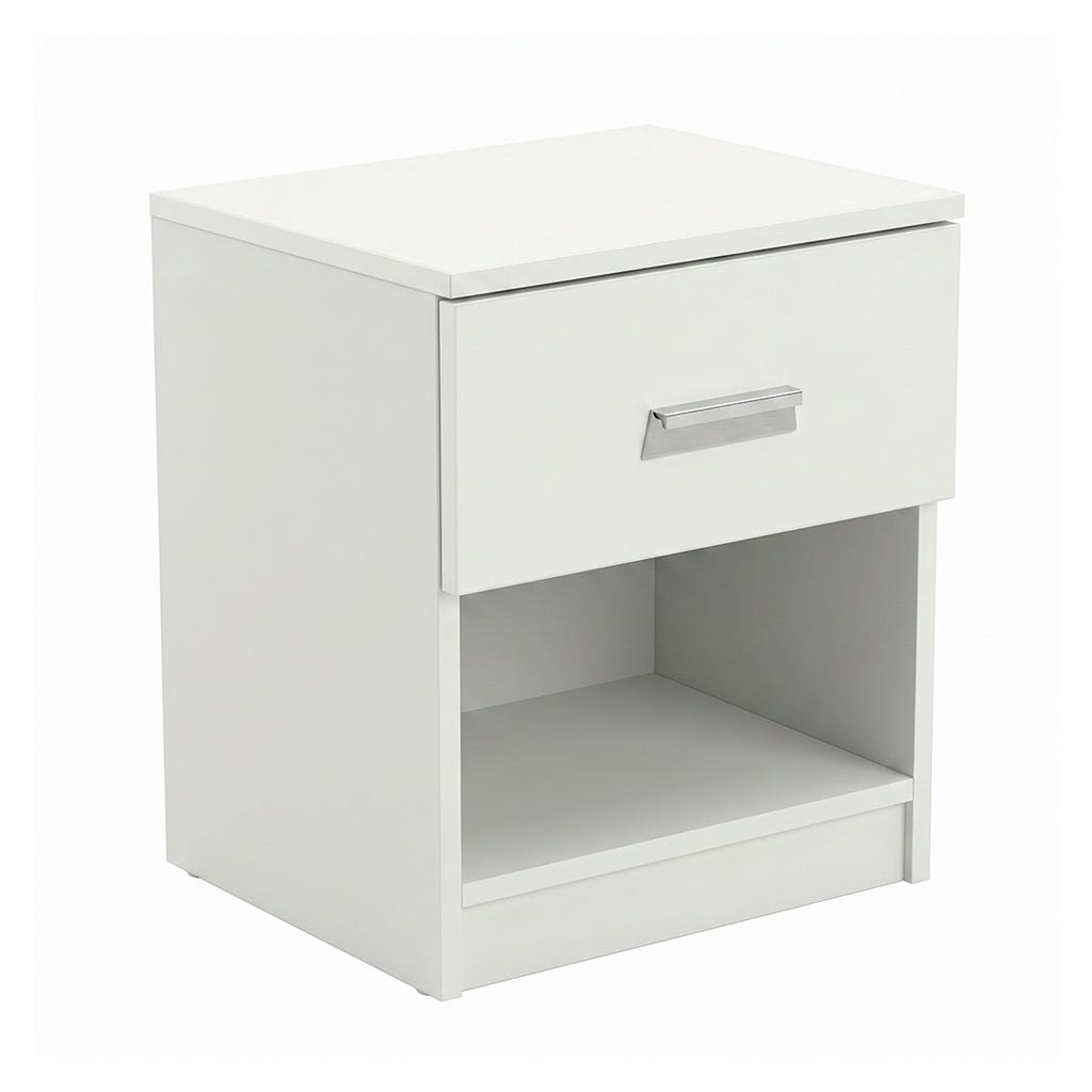 Mesa De Noche Helm Blanco 40X32X48Cm