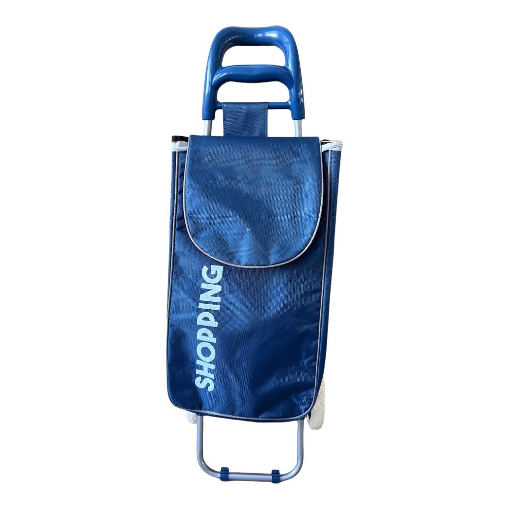 Carrito De Mercado Azul 35X28X96Cm