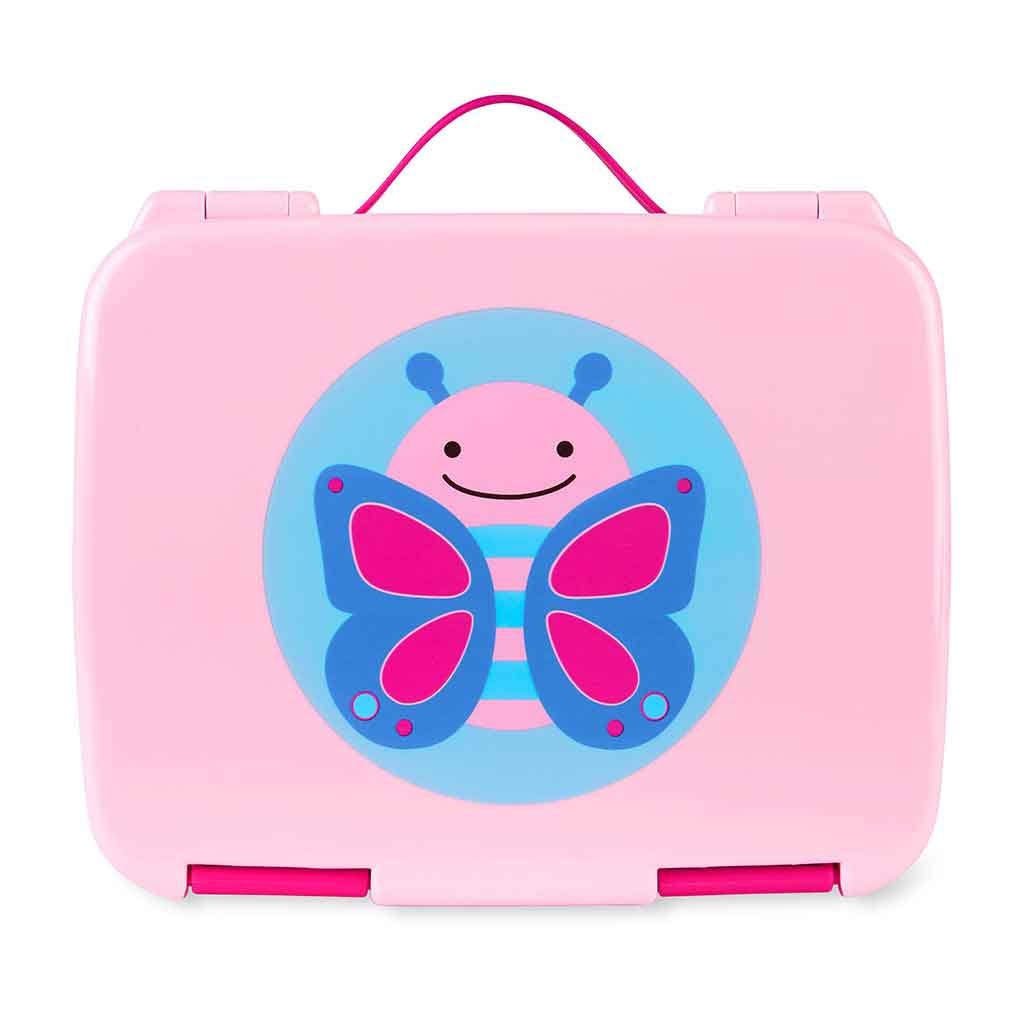 Fiambrera Zoo Bento Rosa Con Estampado De Mariposa