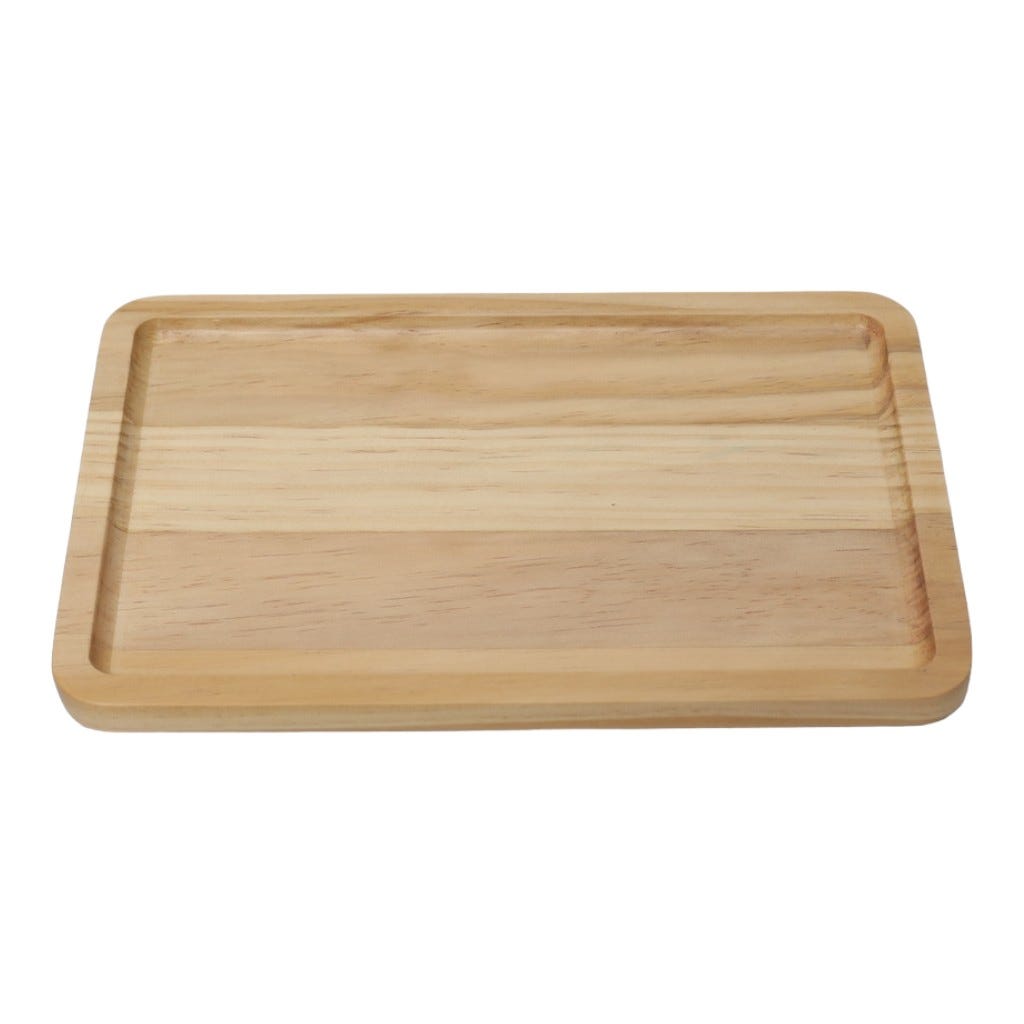 Bandeja Decorativa De Madera 30X20X2Cm
