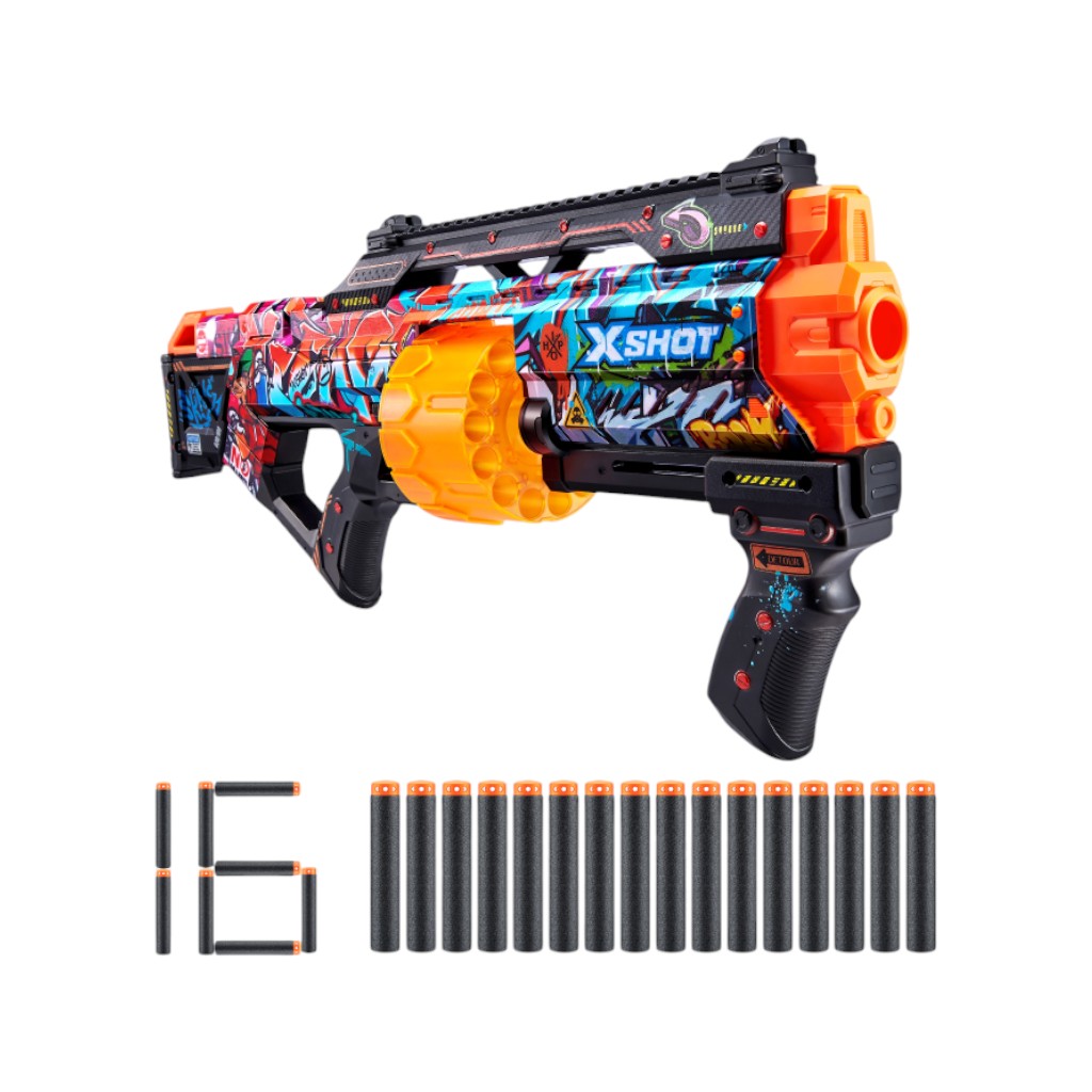 Lanzador De 16 Dardos X-Shot Skins