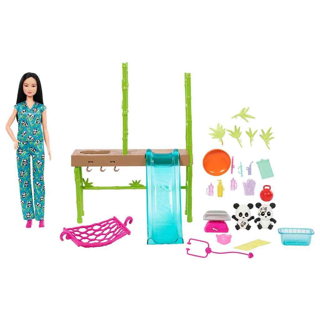 Barbie Set Cuidado De Pandas