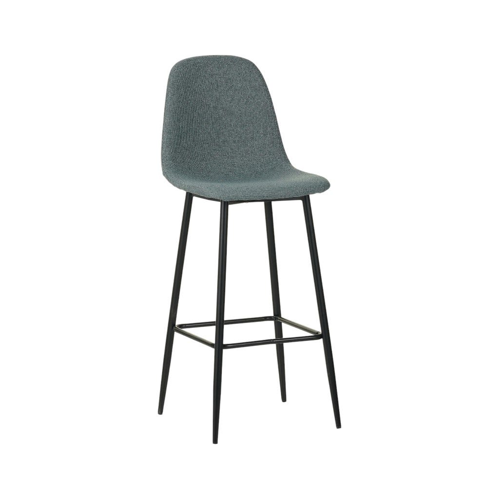 Silla De Bar Paula Azul Verde 49,5x41x109,5cm