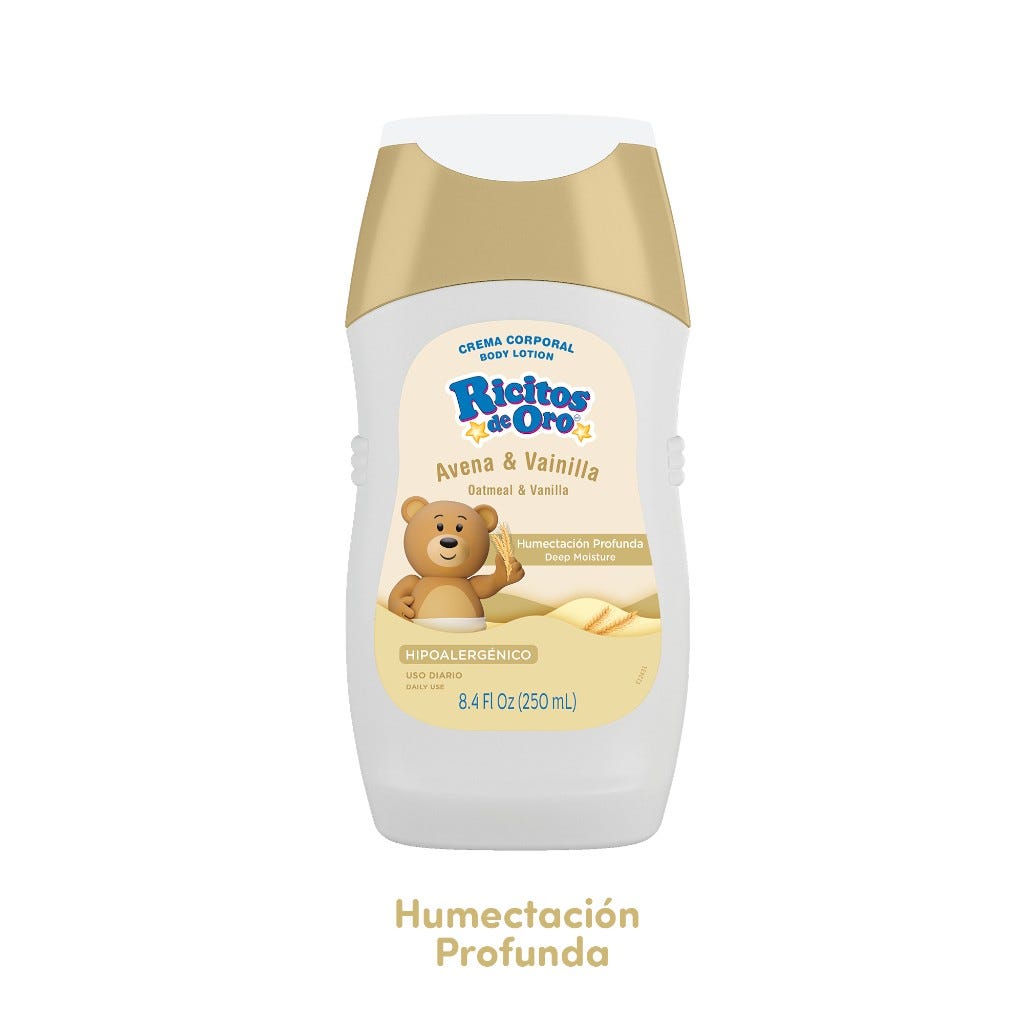 Crema Avena Y Vainilla Ricitos Oro 250Ml