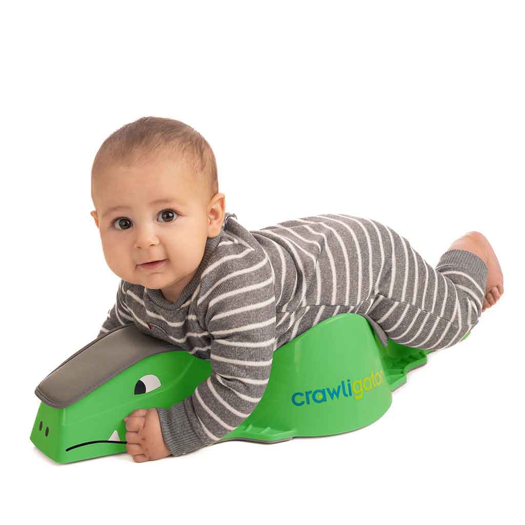 Juguete para gatear verde Crawligator