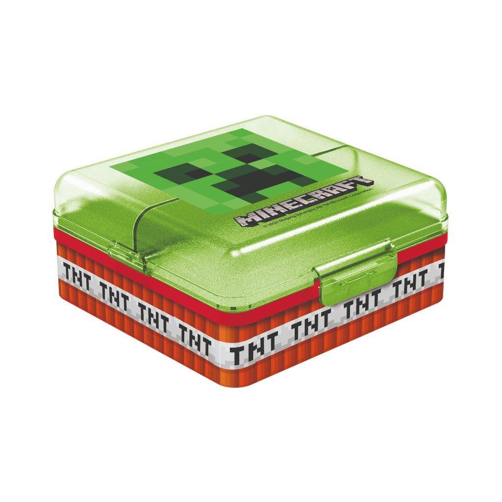 Envase De Sanwich Con Divisiones Minecraft - Aliss