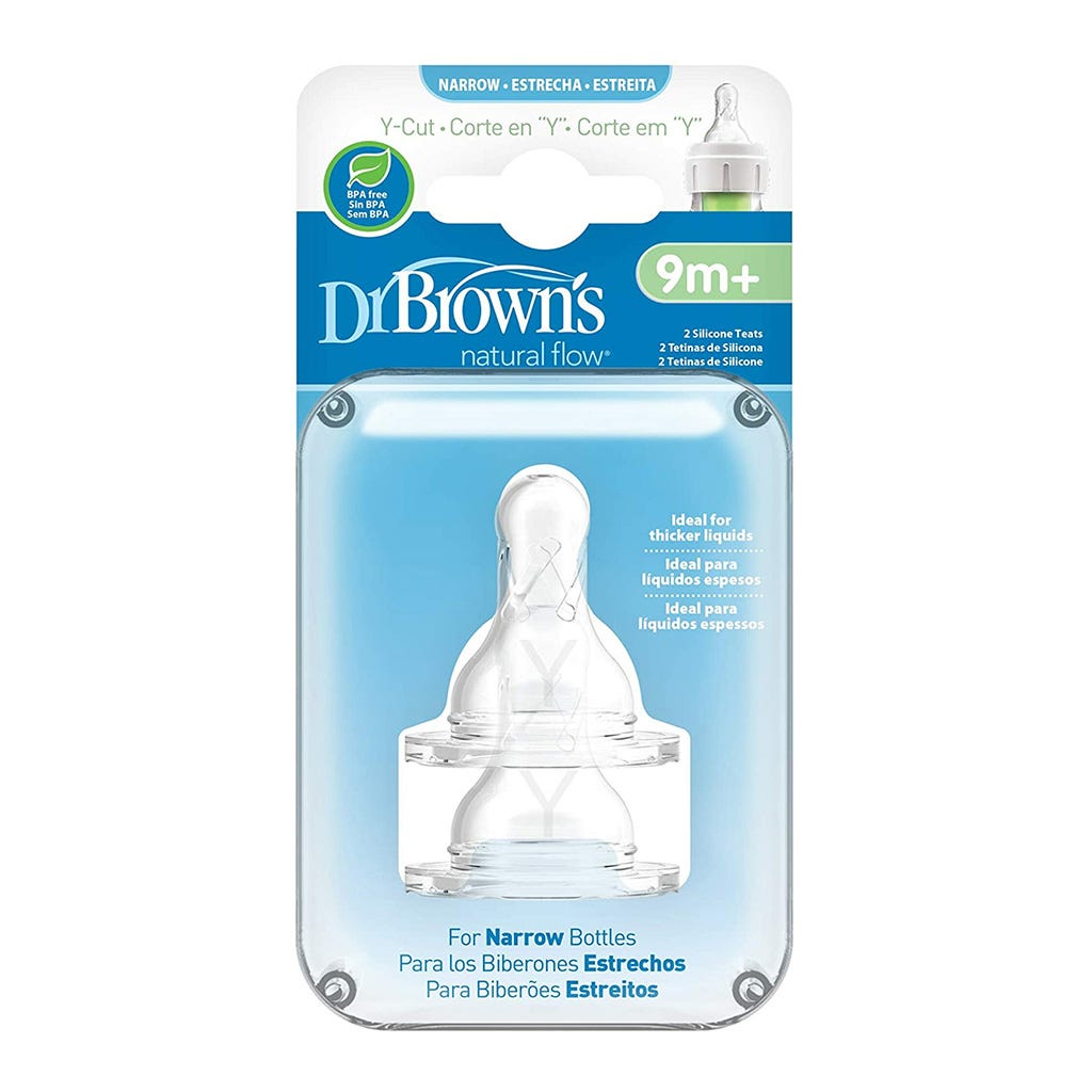 2 Tetinas de Silicona Cuello Angosto Dr Brown