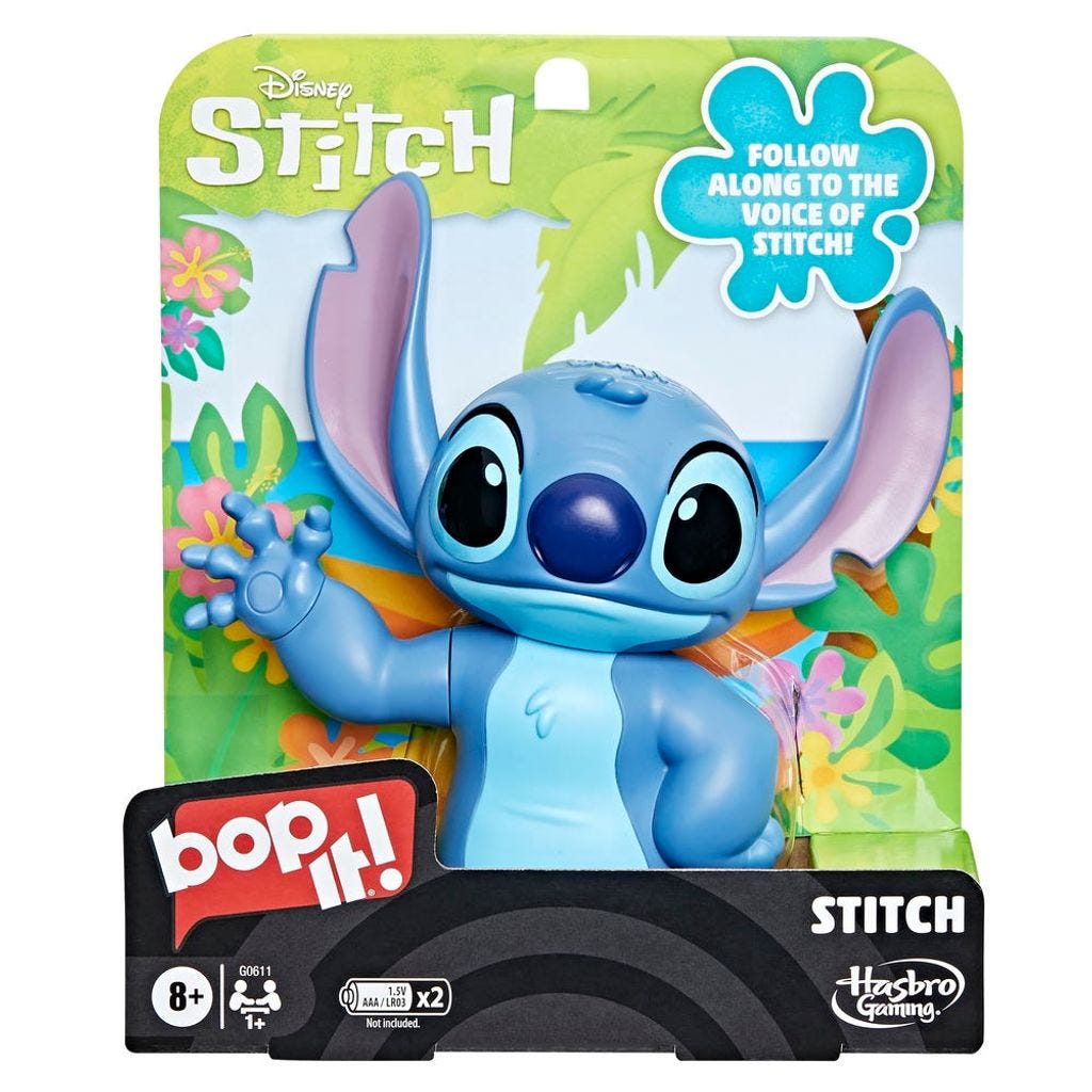 Juego Interactivo Electrónico Bop It! Disney Stitch