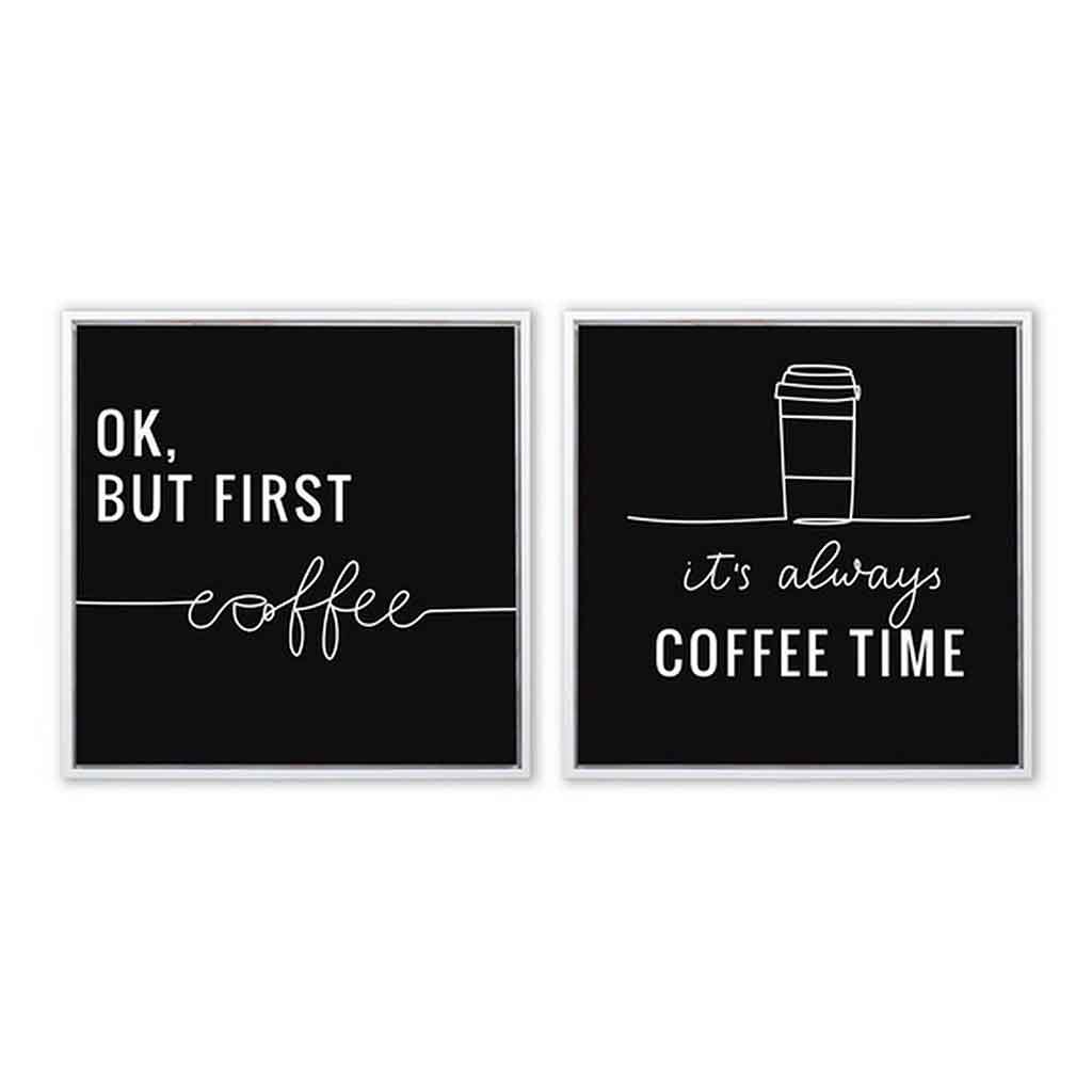 Cuadro De Pared Con Diseño De Coffee 40x40x2.5cm - Surtidos