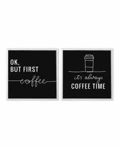 Cuadro De Pared Con Diseño De Coffee 40x40x2.5cm - Surtidos