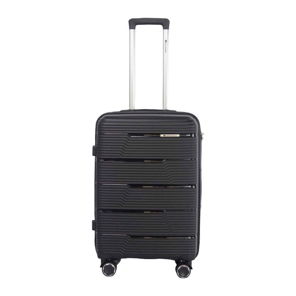 Maleta De Viaje 21" Dbl De Ruedas Negra