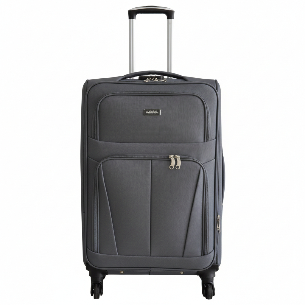 Maleta Gris Con Ruedas 24"