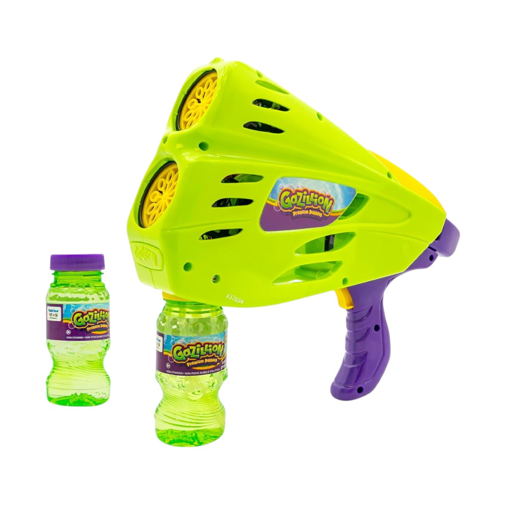 Pistola De Burbujas Doble 2 En 1