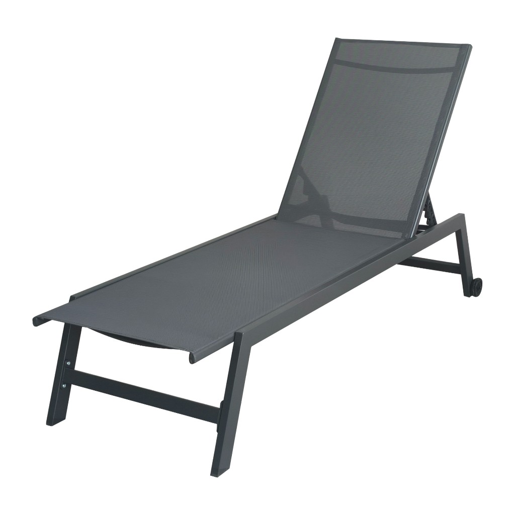 Tumbona Parguito Gris Oscuro 192X60X34,5Cm