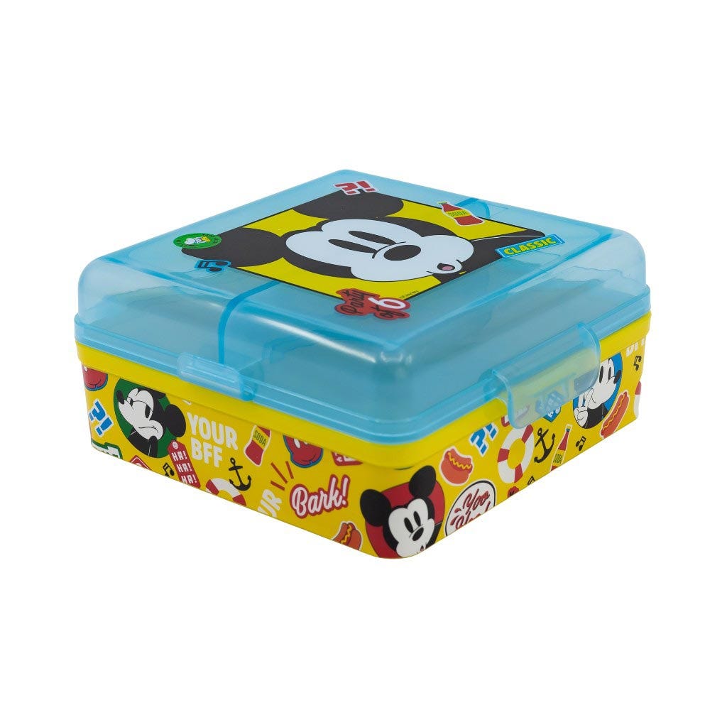 Envase De Sandwich Con Divisiones Mickey