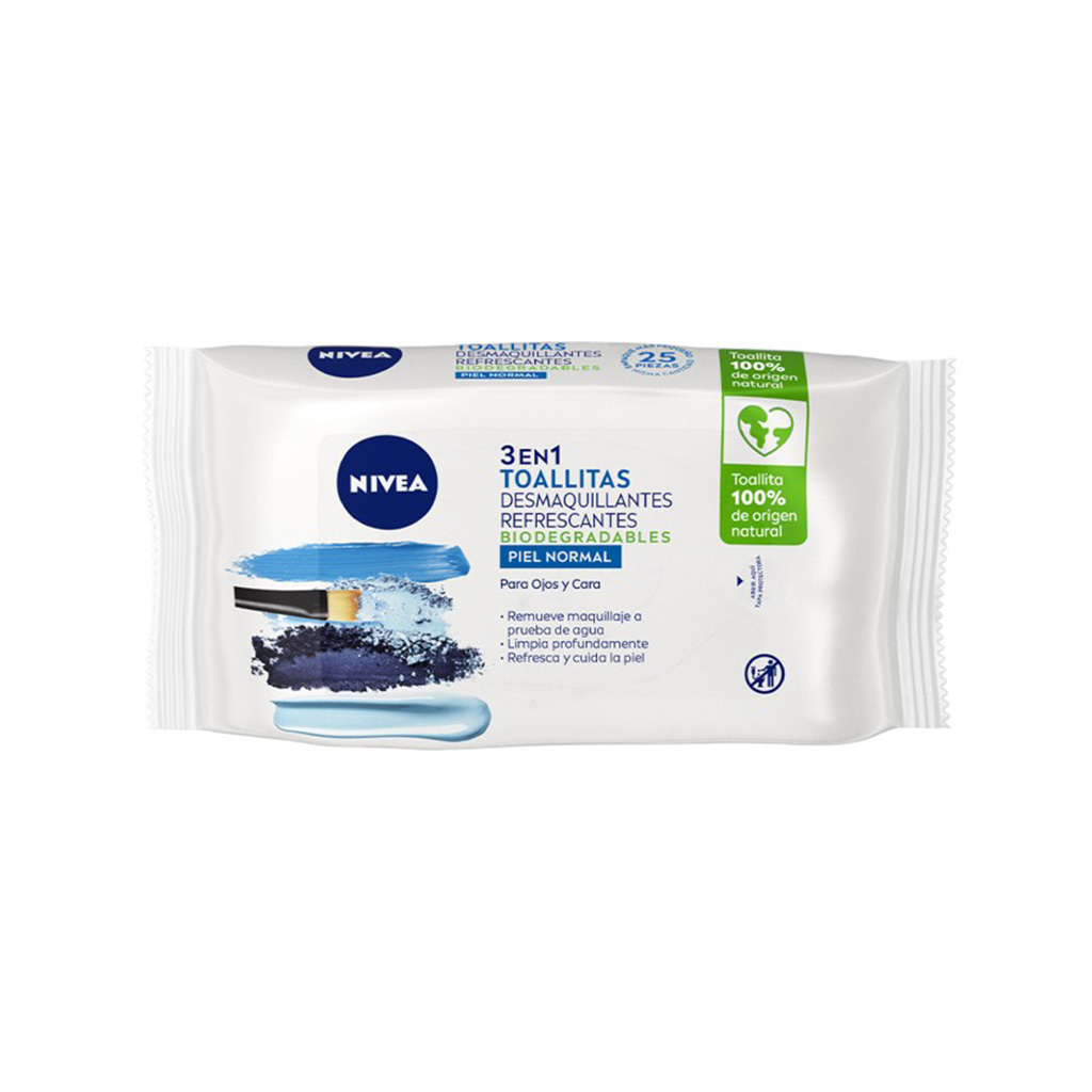 Nivea Toallitas Faciales Desmaquillantes Piel Normal - 25 Piezas