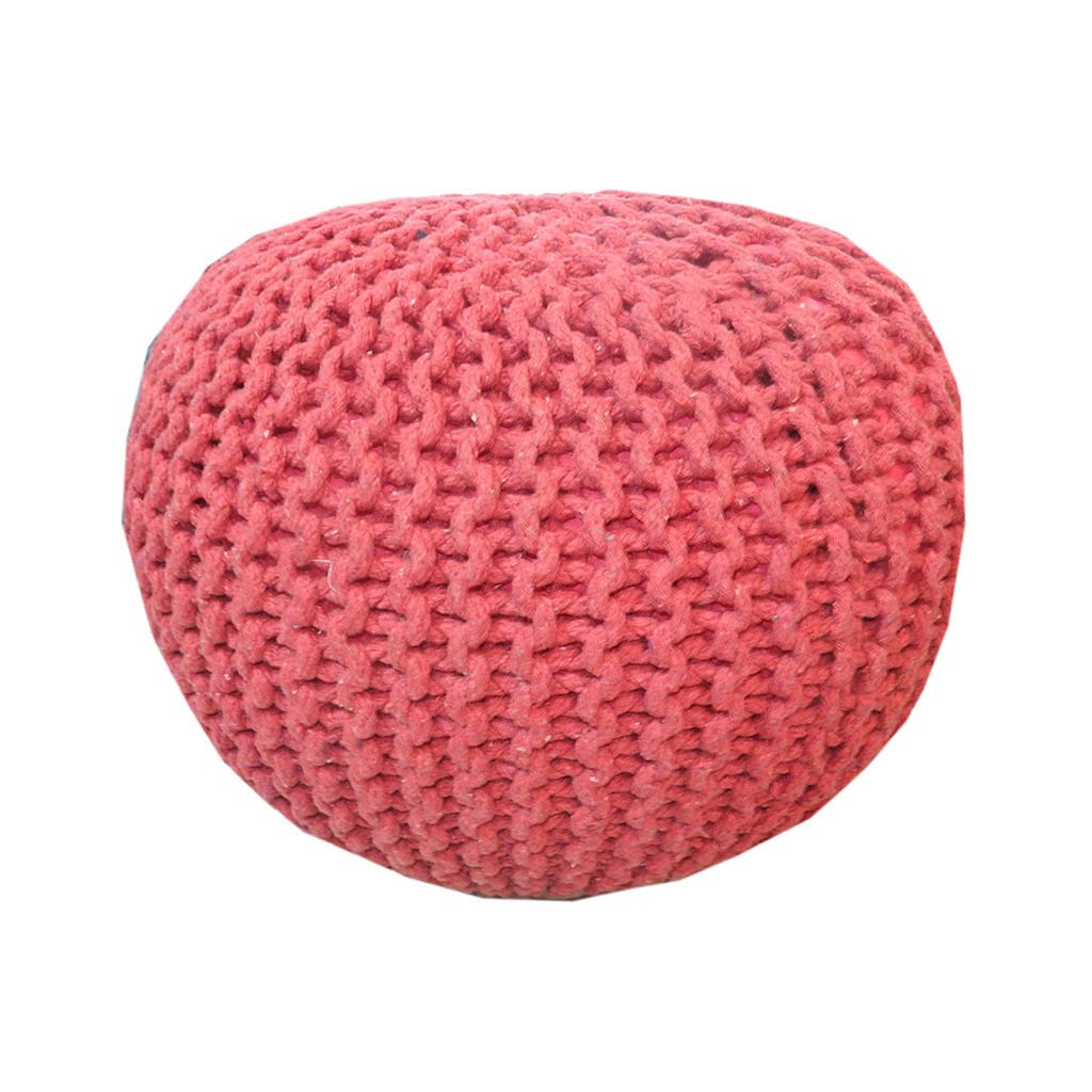 Puff Decorativo Tejido 50x50x30cm Surtidos