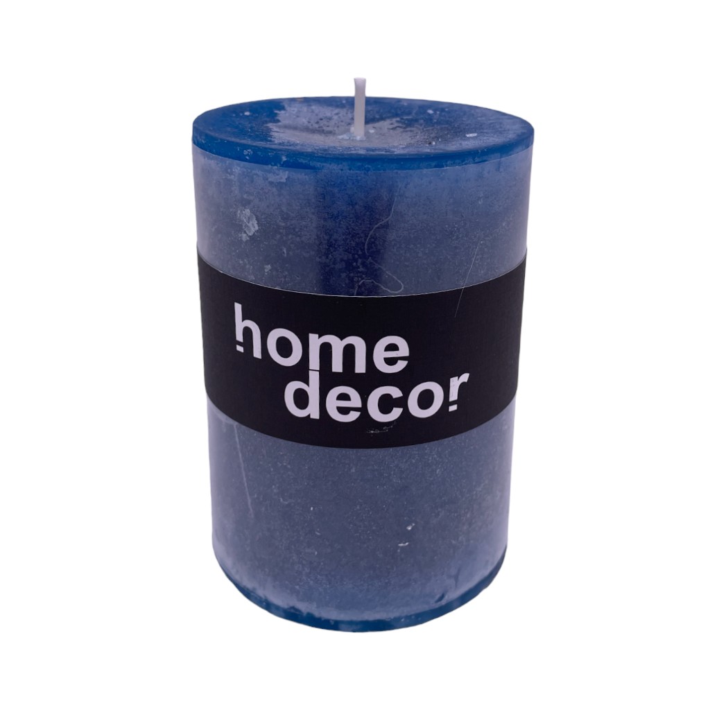 Vela Decorativa Azul 7X10Cm