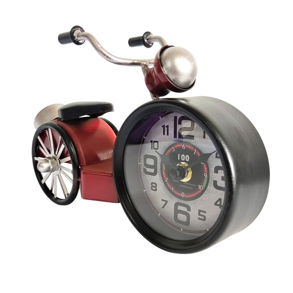 Reloj Moto De Mesa 22.5x8.5x14.5cm