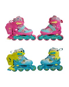 Patines Ajustable Con Burbujas En Linea 33-37 Surtidos