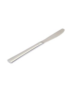 Cuchillo individual plateado con mango simple
