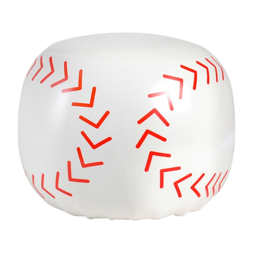 Otomano De Béisbol 30X30X25Cm