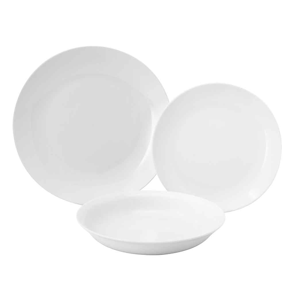 Set De Vajilla Blanco 18Pcs