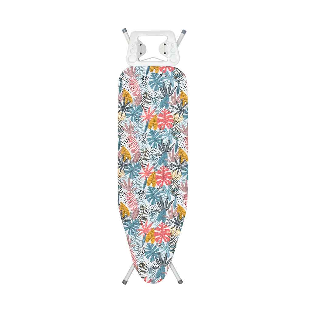 Tabla Para Planchar Estampado Hojas Tropical 142x38x89cm