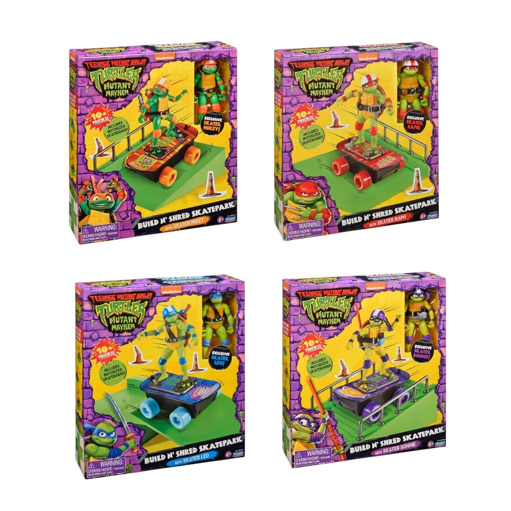 Figuras Con Patineta De Tortugas Ninja Surtidos