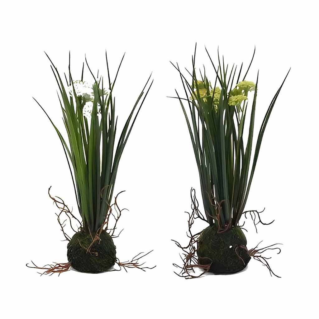Planta artificial de hierba en maceta surtidos