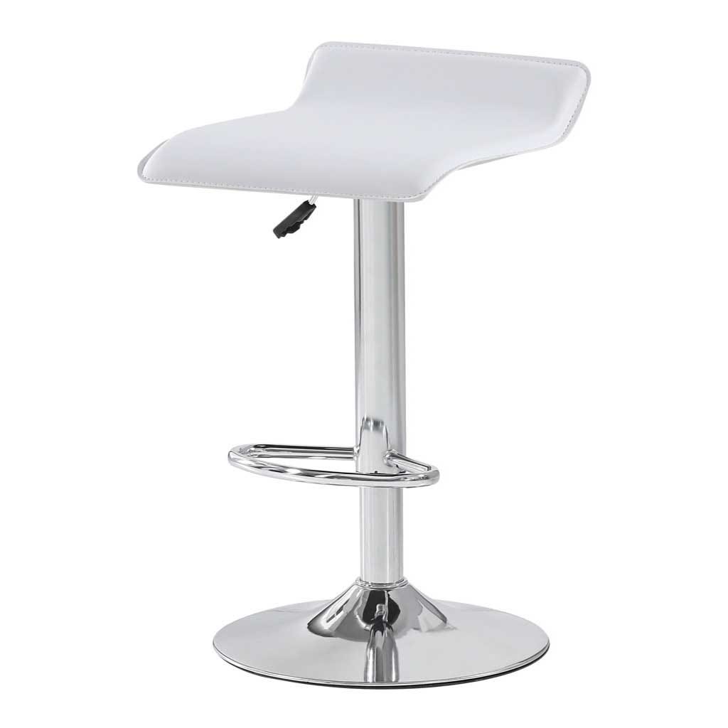 Silla de bar Norma alcochada blanco